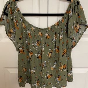 Target Xhilaration off the shoulder floral top